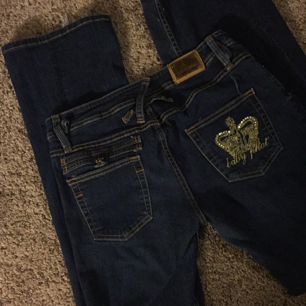 Baby phat wide leg jeans